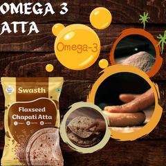 Swasth Flaxseed Chapati Atta -5Kg  - Omega  3 atta