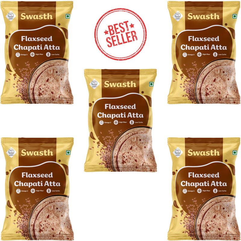 Swasth Flaxseed Chapati Atta -5Kg  - Omega  3 atta