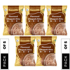 Swasth Flaxseed Chapati Atta -5Kg  - Omega  3 atta