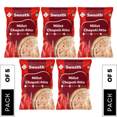 Swasth Millet Chapati Atta - 5Kg high fiber atta