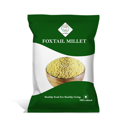 SWASTH Unpolished and Natural Millet Combo Pack of 5 - 1Kg Each (Foxtail, Kodo, Browntop, Little, Barnyard Millets)