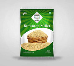 SWASTH Unpolished and Natural Browntop Millet 05kg Pack of 5 - 1Kg Each (Other Names of Brown Top Millet - Korale Cereals)