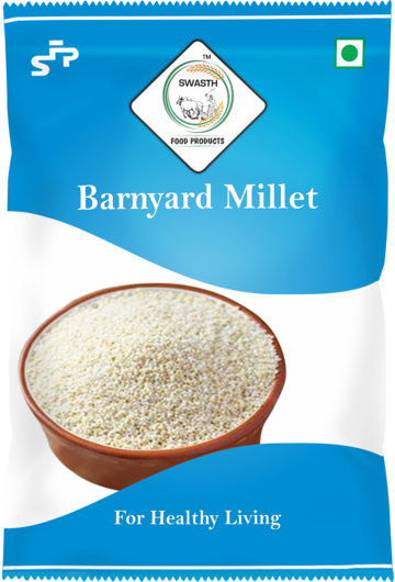 SWASTH Unpolished And Natural Barnyard Millet 05kg Pack of 5 - 1Kg Each (Other Names Of Barnyard Millet - Jhangora, Sanwa, Kuthiravali (Kuthiraivolly), Udalu, Kodisama, Oodalu, Kavadapullu, Swank, Shyama Khira Cereals)
