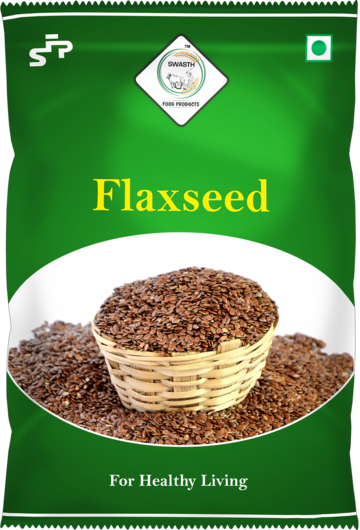 Swasth Natural Flaxseed (Other Names of Flaxseed - Agase, Jawas or Alashi, Ali Vidai, Tishi or Pesi, Avise Ginzalu)