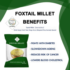 SWASTH Unpolished and Natural Millet Combo Pack of 04 Each-1Kg (Foxtail, Kodo, Browntop, Little Millets)