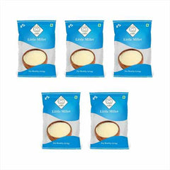 SWASTH Unpolished And Natural Little Millet 05kg - Pack of 5 - 1Kg Each  (Other Names Of Little Millet Kutki, Shavan, Saamai, Sama, Samalu, Saame, Save Chama, Sava, Halvi, Vari, Swank, Gajro, Kuri, Sama, Suan)