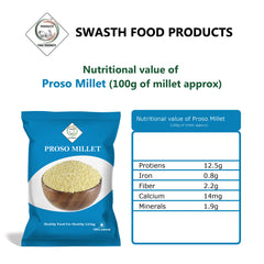 Swasth Unpolished and Natural Proso Millet (Other Names of Porso Millet Chena,Baragu,Variga,Pani Varagu)